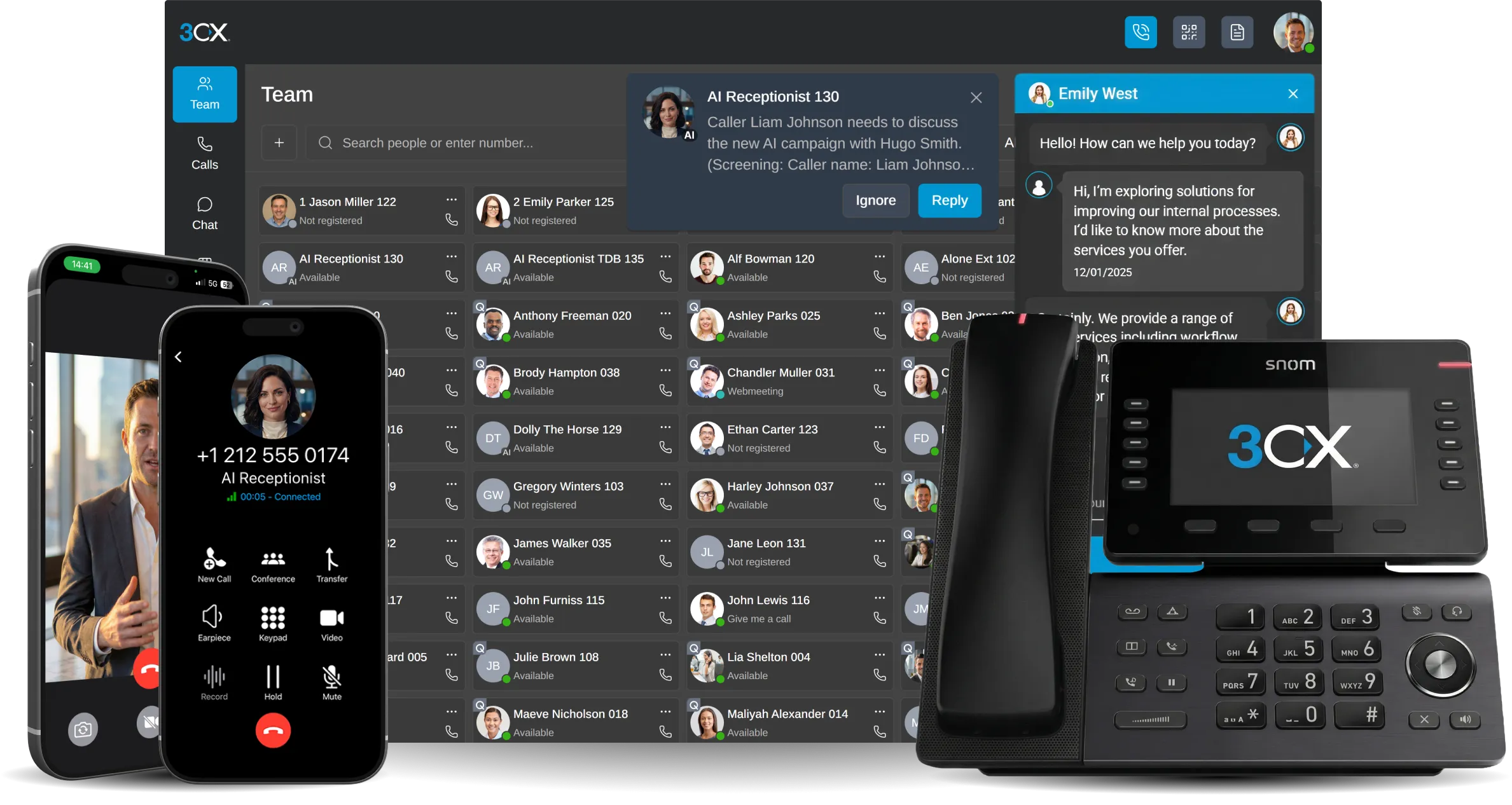 3CX Wallboard Dashboard